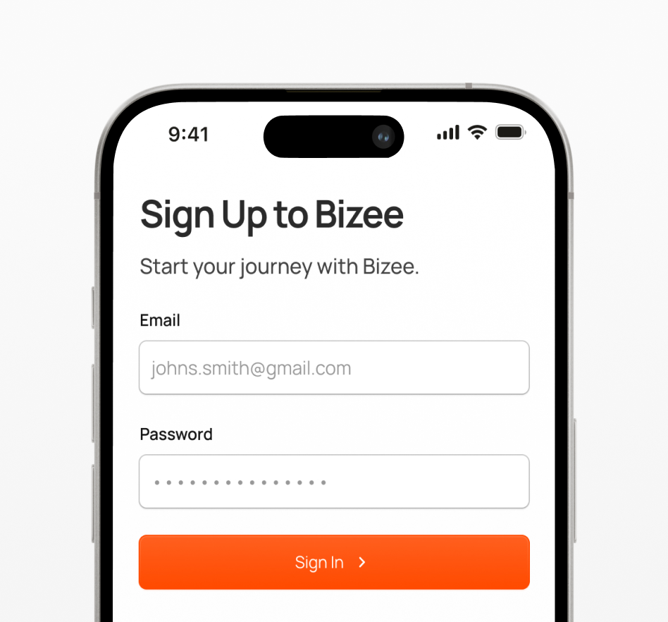 <p>Sign Up</p>